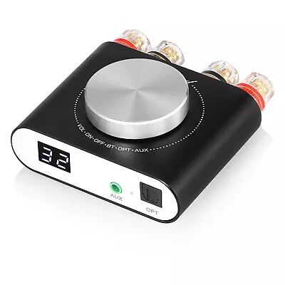 Mini Bluetooth Digital Amplifier Optical Power Amp For Home / Car Speaker 100W×2 • £27.99