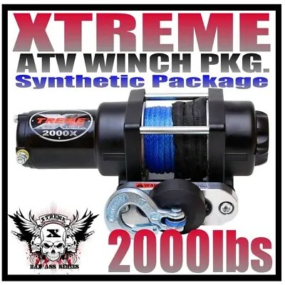 $154.99 • Buy 2000lb Xtreme Atv Winch Pkg Polaris 08-10 Sportsman 300 & 400