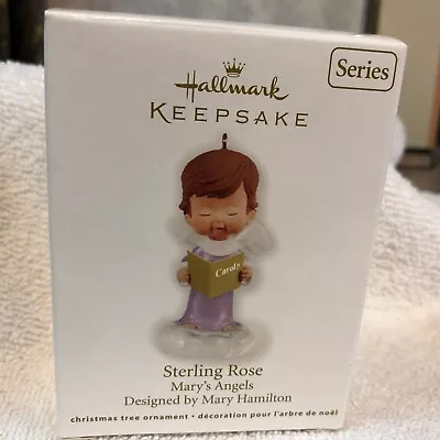 Hallmark Keepsake Ornament Sterling Rose Mary's Angels201225th In SeriesNMIB • $17.99