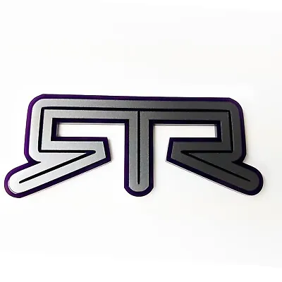 (1) PURPLE RTR Emblem Fits FORD MUSTANG Rear Deck Lid Badge Nameplate Decal • $24.90