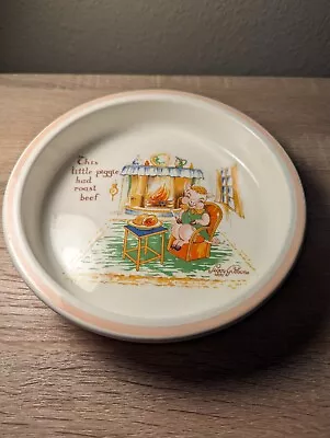 Vintage W.R. Midwinter Nursery Rhyme  Plate  Little Piggy  6.5  Leggy Gibbons • $35