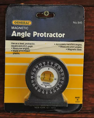 General Magnetic Angle Protractor 845 • $16.95