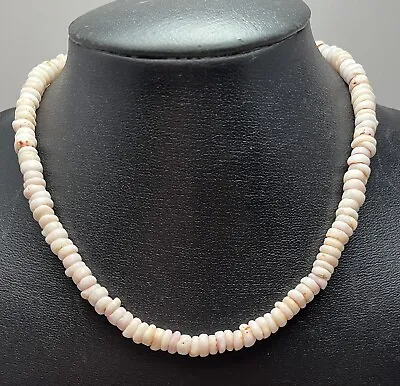 Vintage Puka Hawaiian Authentic Shell 16” Long Necklace / Choker 7mm 32 Grams • $59.99