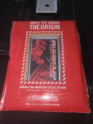 Mobile Suit Gundam The Origin 10th Anniversary Special Appendix Card Case • $20