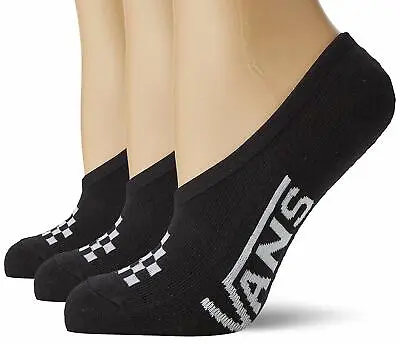 Vans Girls Classic CANOODLE 1-6 3PK Socks Black-Fwhite Y28 One Size • £12