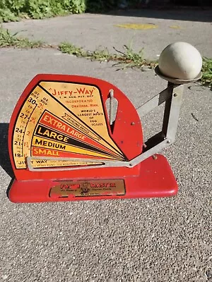 Vintage Jiffy Way Metal Green Egg Scale Grader Farm Master • $40