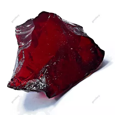 Lab-Created Ruby Red Rough Uncut 33.15 Ct CERTIFIED Loose Gemstone Huge Size • $10.98