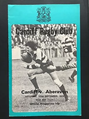 1979 CARDIFF V ABERAVON Programme 22/9/79 • £1.45