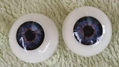 24mm Deep Blue Round Acrylic Eyes Reborn Baby Doll Making Supplies Toddler • $10.60