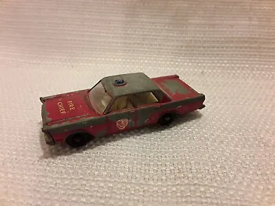Vintage Lesney Matchbox Series No 55/59 Ford Galaxie Fire Chief Car  • $3.75