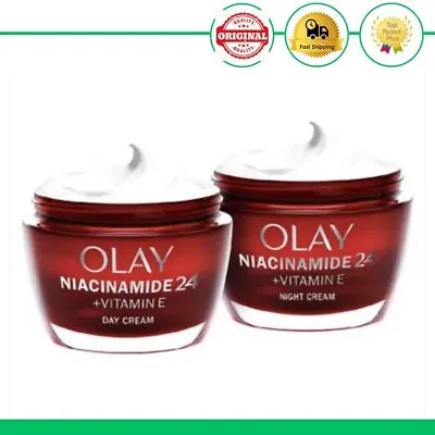Olay Signs Of Ageing With Niacinamide + Vitamin E Day And Night Moisturise Set • £21.99
