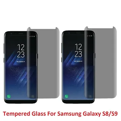 Privacy Screen Protector For Samsung S20/21/S23/S24 Plus Ultra 3D Tempered Glass • £4.49