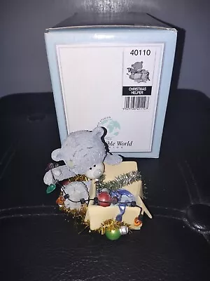 Me To You Bear Ornament Christmas Helper 3” 2004 Handmade & Hand Painted • £15