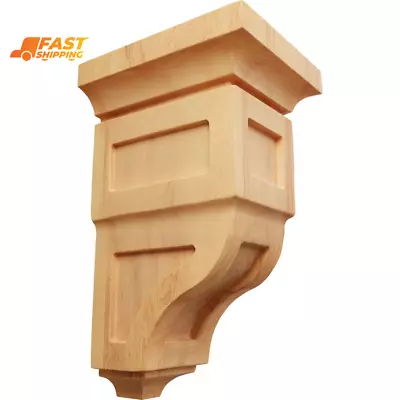 4 In. X 8 In. X 4-3/4 In. Red Oak Small Reyes Wood Corbel • $52.73