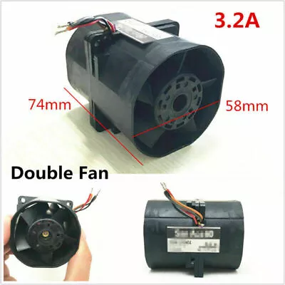 Car Electric Turbine Turbo Double Fan Super Charger Boost Intake Fans ACE60 3.2A • $37.92