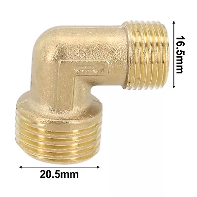 Air Compressor Fittings Brass 20.5*16.5mm Male Elbow Coupler Pipe Joint New • $20.65