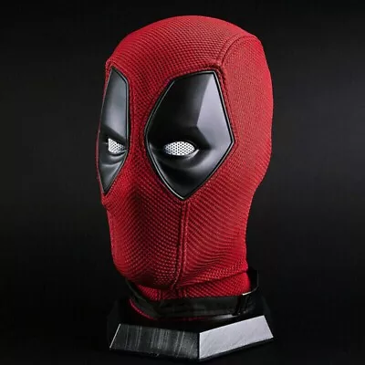 Cosplay Deadpool Full Face Mask Halloween Prop Hood Breathable Knitted Helmet • $33.26