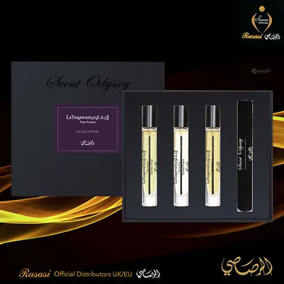 La Yuqawam Pour Femme LUXURY Collection - SCENT ODYSSEY Edp 7.5ml Each -SET Of 3 • £28.98