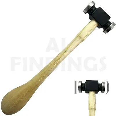 Dual Chasing Hammer Flat & Round Repouse Planishing Metal Jewellers Tools  • £7.90