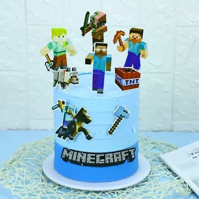 10pc Minecraft Cupcakes Birthday Cake Topper • £3.20