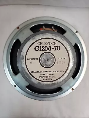 Celestion Heritage G12M-70 70W 12  Vintage Guitar Speaker 15 Ohm Early 80's • $79