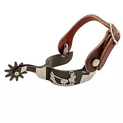 AJ Tack Antique Brown Team Roping Spur Strap Set - Mens • $66.99