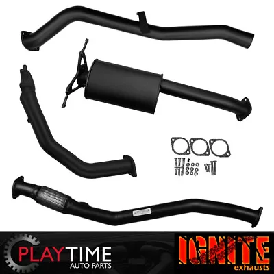 3 Inch Ignite Exhaust For Nissan Navara D22 3L 2003 -2015 With Muffler Black • $580.50