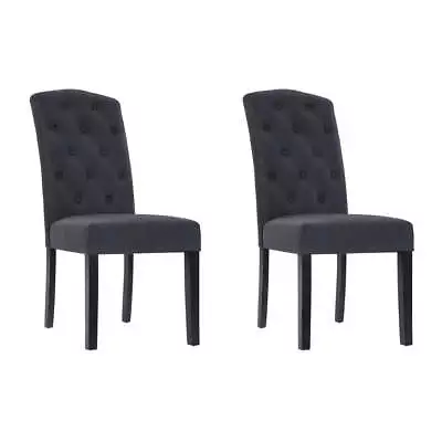 Artiss Set Of 2 Dining Chairs French Provincial Kitchen Cafe Fabric Padded High • $206