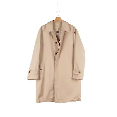 Burberry Vintage Men Beige Mac Trench Coat Jacket Size 48 / 38 / M • $149