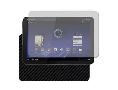 Skinomi Carbon Fiber Skin Cover + Screen Protector For Motorola Xoom • $20.44