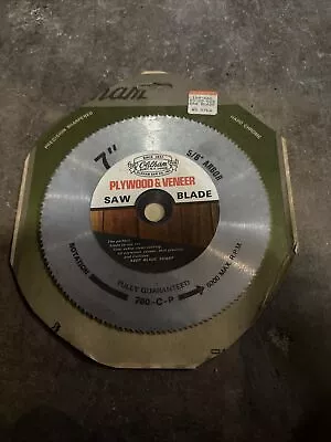 Vintage NOS Oldham Circular Saw Blade 7” Universal Arbor Plywood & Veneer • $19.99