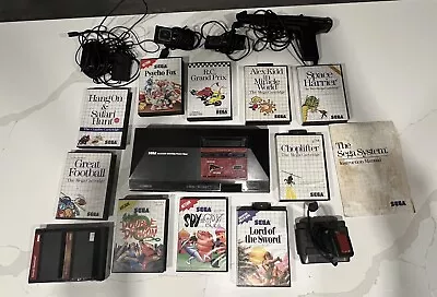 SEGA Master System Console - Tested - Bundle With RARE GAMES And Controllers • $375