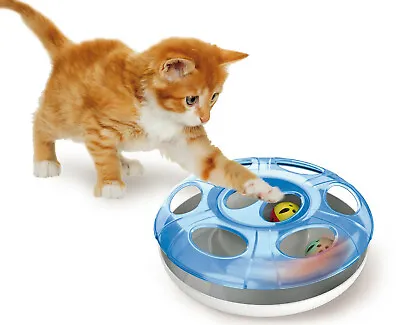£8.95 • Buy Cat Ball Toy Interactive UFO Cool Indoor Moving Kitten Play Chaser Puzzle Treat
