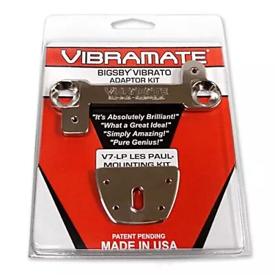 Vibramate V7 (6 ) Silver Les Paul Mounting Kit 4 Les Paul Guitars W/ Bigsby B7 • $44.99