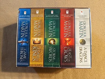 A Song Of Ice And Fire 1-5 MMPB Box Set George R.R. Martin Game Of Thrones • $29.99