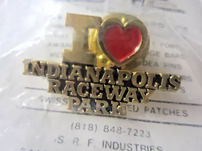 NHRA Original  I Love  Indianapolis Raceway Park  IND Track Hat Pin • $11.50