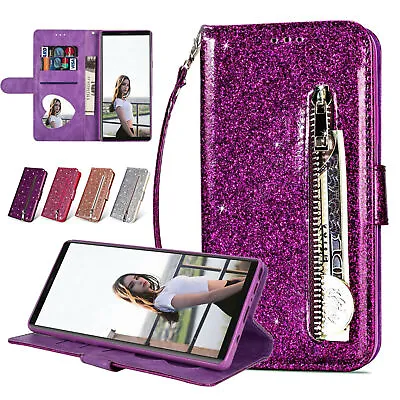 $9.09 • Buy Bling Glitter Wallet Leather Case Magnetic Flip Cover For IPhone 14 13 12 11 8 7