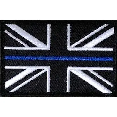 Thin Blue Line Police Union Jack Official VELCRO® Patch UK Badge Insignia Small • £4.19