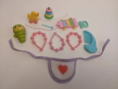 Vintage 80s My Little Pony Baby Glo Worm Duck Drumstickcomb Necklaces Rings • £20