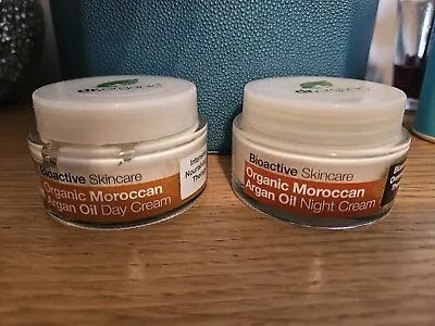 Dr Organic Moroccan Argan Oil Day & Night Cream - 50ml X2 • £12