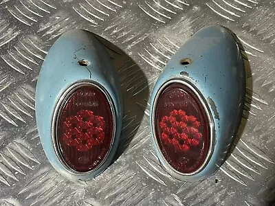 $279 • Buy Volkswagen VW HELLA Snowflake Taillights 1956-61 Beetle Bug Oval Window 57 58 59