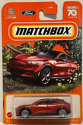 Matchbox 2021 Red Ford Mustang Mach-e 70th Anniversary • $7.99