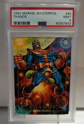 1992 Marvel Masterpieces #83 Thanos PSA 9 Freshly Graded  • $28