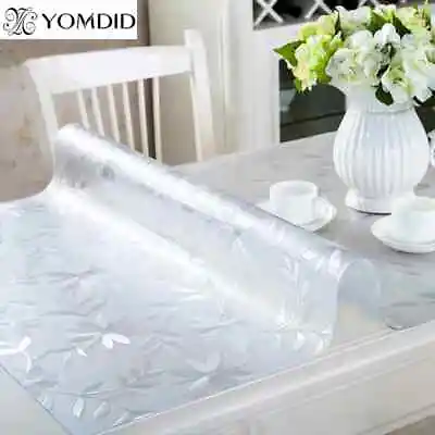 Soft Glass Tablecloth PVC Table Cloth Oilproof Waterproof Dining Table Covers • $23.79