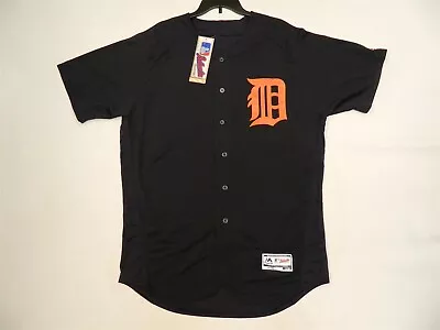 Authentic Detroit Tigers Limited Edition Blue Alternate FLEX BASE Jersey Orng 50 • $100