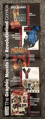 Dc Vertigo Graphic Novels Promo Poster (2023) Preacher Sandman Fables Y Last Man • $6.40