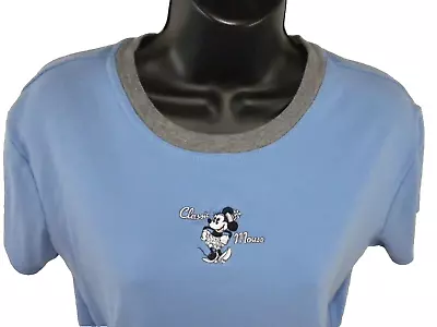 Walt Disney World Womens Top T-shirt M Blue Minnie Mouse The Classic Mouse • £12.54