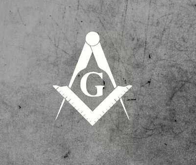 Mason Vinyl Sticker Decal Car Truck Window Laptop Square Compass G Freemasons • $4.99