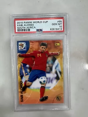 2010 Panini Soccer World Cup - Xabi Alonso- PSA 10 GEM MINT - Spain • $34.69