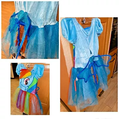 My Little Pony Rainbow Dash Tutu Deluxe Child Costume Size 5-6 Dress  Xrc • $16